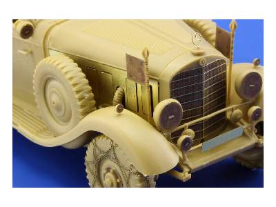 DB G-4 staff car tire chains 1/35 - Icm - zdjęcie 4