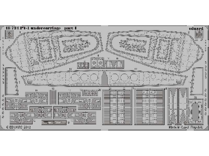 PV-1 undercarriage 1/48 - Revell - zdjęcie 1