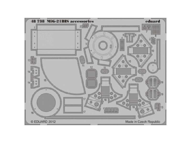 MiG-21BIS accessories 1/48 - Eduard - zdjęcie 1