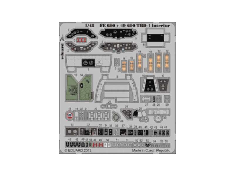 TBD-1 interior S. A. 1/48 - Great Wall Hobby - zdjęcie 1