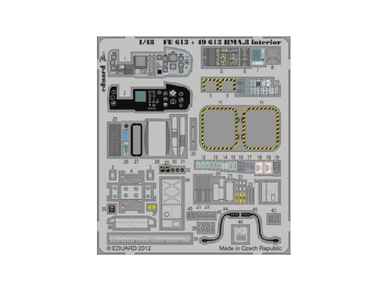 Lynx HMA.8 interior S. A. 1/48 - Airfix - zdjęcie 1