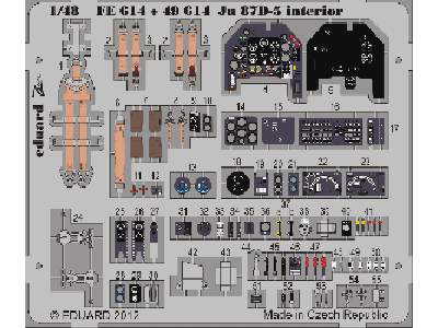 Ju 87D-5 interior S. A. 1/48 - Italeri - zdjęcie 1