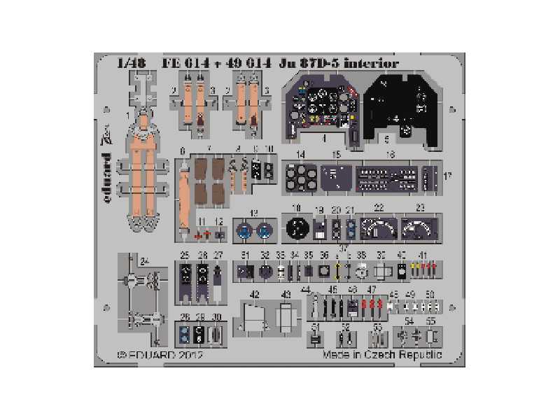 Ju 87D-5 interior S. A. 1/48 - Italeri - zdjęcie 1