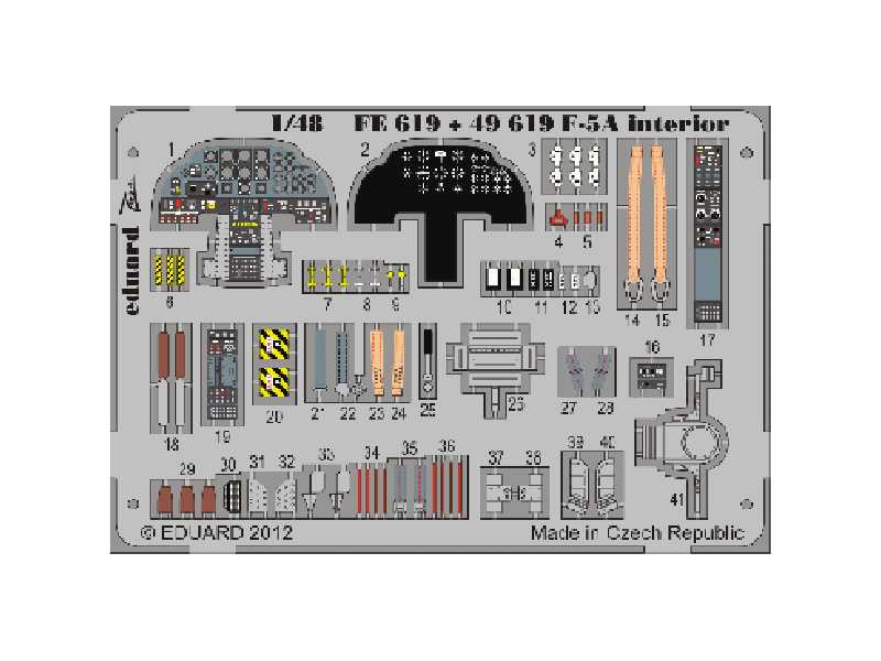 F-5A interior S. A. 1/48 - Kinetic - zdjęcie 1 F-5A interior S. A. 1/48 - Kinetic - zdjęcie 1