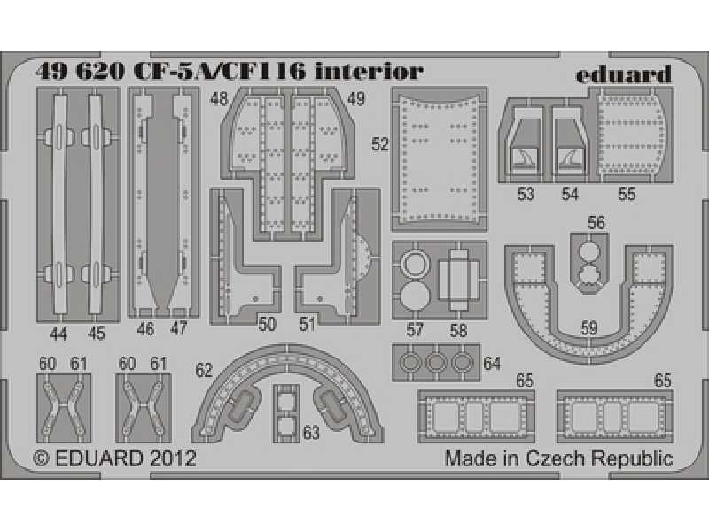 CF-5A/ CF-116 interior S. A. 1/48 - Kinetic - zdjęcie 1 CF-5A/ CF-116 interior S. A. 1/48 - Kinetic - zdjęcie 1