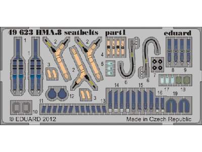 Lynx HMA.8 seatbelts 1/48 - Airfix - zdjęcie 1