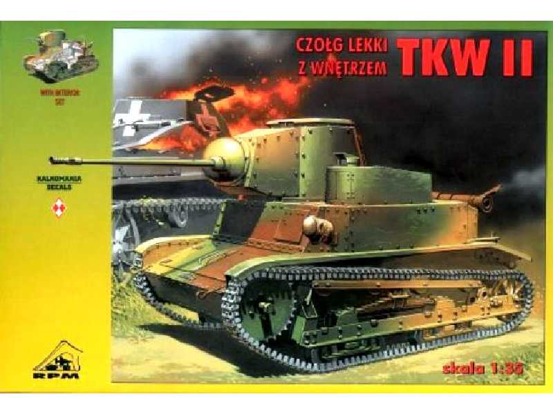 Czołg lekki TKW-II z wnętrzem - zdjęcie 1 Czołg lekki TKW-II z wnętrzem - zdjęcie 1