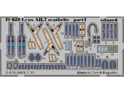 Lynx AH.7 seatbelts 1/48 - Airfix - zdjęcie 1