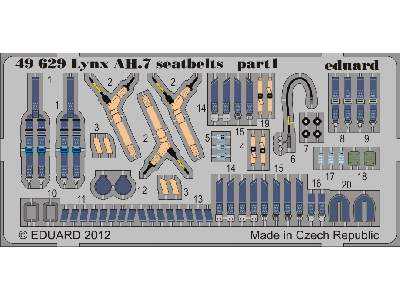 Lynx AH.7 seatbelts 1/48 - Airfix - zdjęcie 2