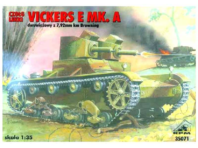 Czołg lekki Vickers E Mk. A - zdjęcie 1 Czołg lekki Vickers E Mk. A - zdjęcie 1