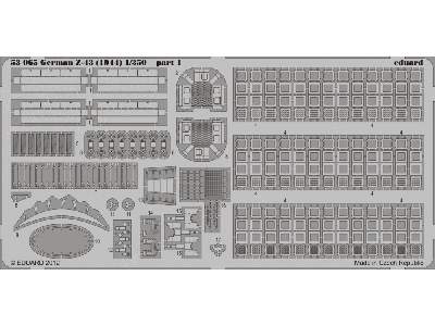 German Z-43 (1944) 1/350 - Trumpeter - zdjęcie 2