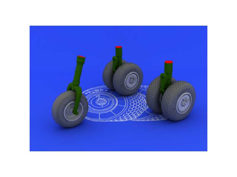 He 219 wheels 1/32 - Revell - zdjęcie 1 He 219 wheels 1/32 - Revell - zdjęcie 1