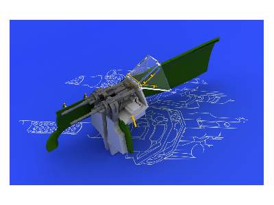 MG 131 mount for Fw 190A/ F 1/48 - Eduard - zdjęcie 4