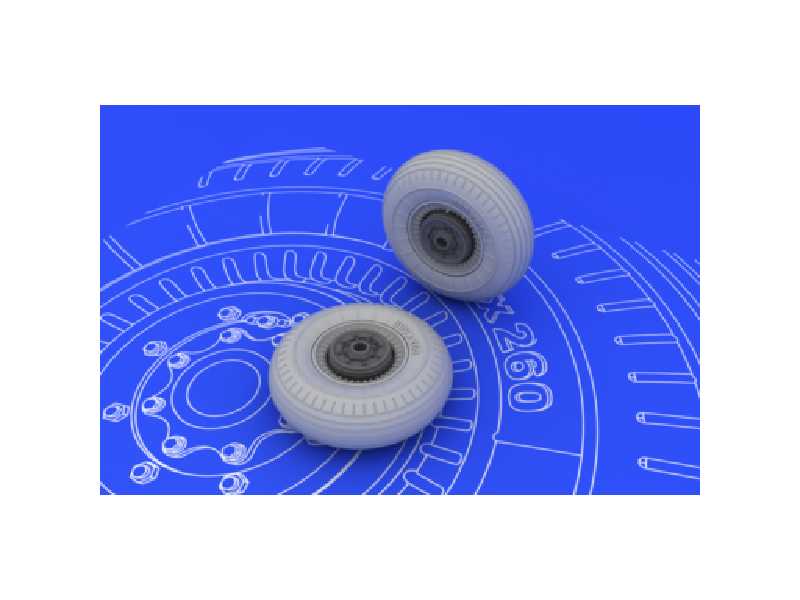Il-2 wheels 1/48 - Tamiya - zdjęcie 1 Il-2 wheels 1/48 - Tamiya - zdjęcie 1