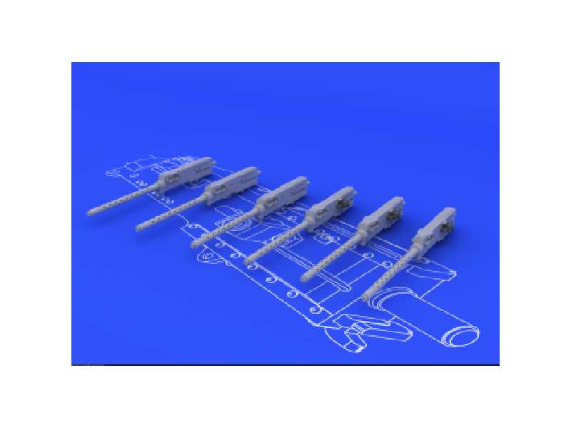 Browning M-2 guns (6pcs) 1/48 - zdjęcie 1 Browning M-2 guns (6pcs) 1/48 - zdjęcie 1