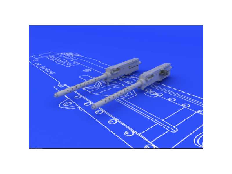 Browning M-2 guns (2pcs) 1/48 - zdjęcie 1