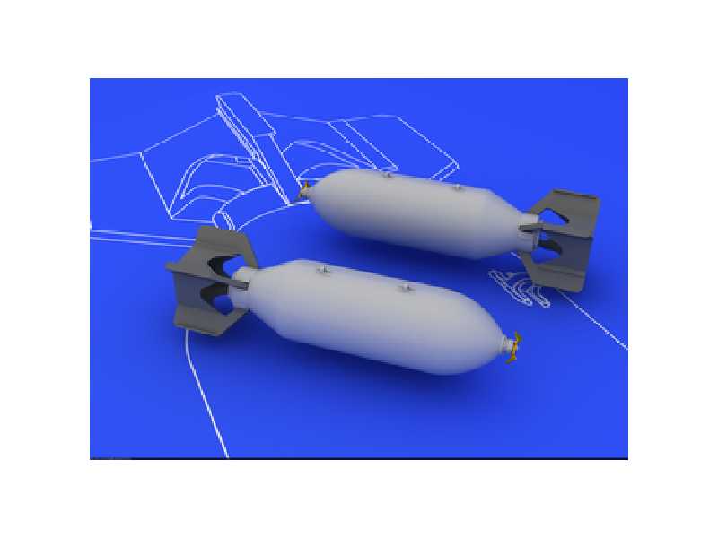 US 500lb bombs (2 pcs) 1/48 - zdjęcie 1 US 500lb bombs (2 pcs) 1/48 - zdjęcie 1