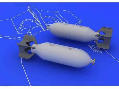 US 500lb bombs (2 pcs) 1/48 - zdjęcie 2