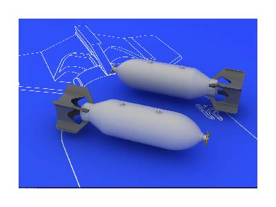 US 500lb bombs (2 pcs) 1/48 - zdjęcie 3