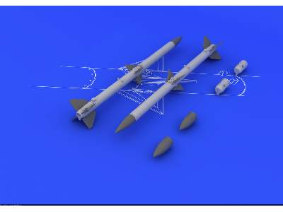 AIM-120A/ B AMRAAM (2pcs) 1/48 - zdjęcie 2