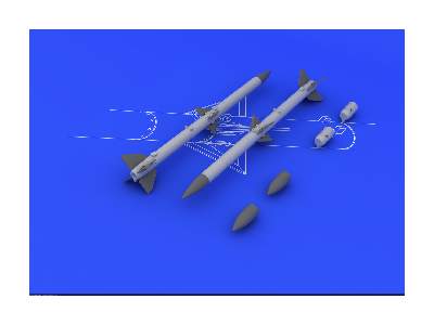 AIM-120A/ B AMRAAM (2pcs) 1/48 - zdjęcie 3