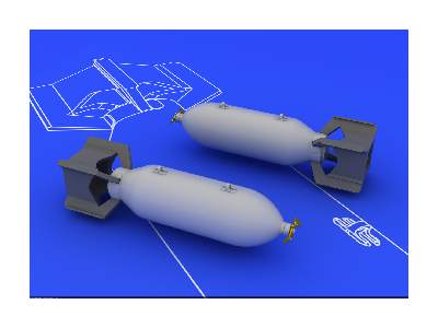 US 250lb bombs (2 pcs) 1/48 - zdjęcie 3