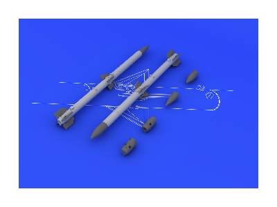 AIM-120C AMRAAM (2pcs) 1/48 - zdjęcie 3