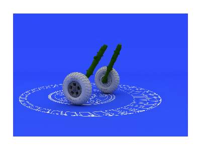 Spitfire wheels - 5 spoke 1/48 - Eduard - zdjęcie 3