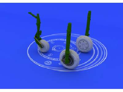 MiG-21F wheels 1/48 - Trumpeter - zdjęcie 1