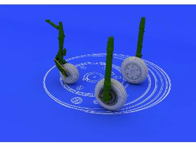 MiG-21F wheels 1/48 - Trumpeter - zdjęcie 2