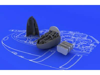 Bf 110E nose guns 1/72 - Eduard - zdjęcie 1