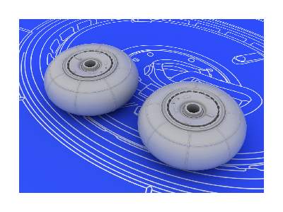 Bf 110E wheels 1/72 - Eduard - zdjęcie 4