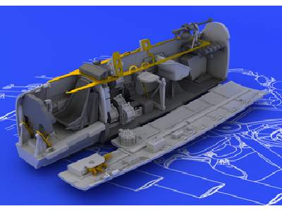 Bf 110E cockpit 1/72 - Eduard - zdjęcie 1