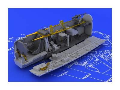 Bf 110E cockpit 1/72 - Eduard - zdjęcie 3