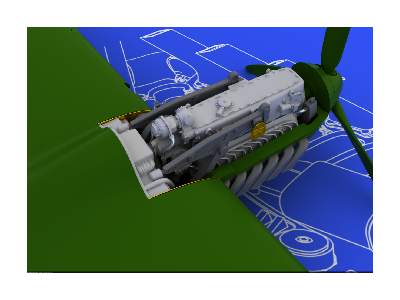 DB 601A/ N for Bf 110C/ D/E 1/72 - Eduard - zdjęcie 6