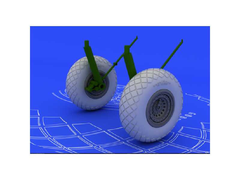 B-17G wheels 1/72 - Revell - zdjęcie 1 B-17G wheels 1/72 - Revell - zdjęcie 1