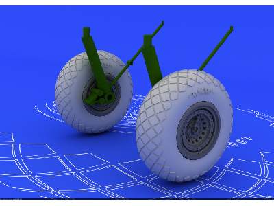 B-17G wheels 1/72 - Revell - zdjęcie 2