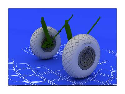 B-17G wheels 1/72 - Revell - zdjęcie 3