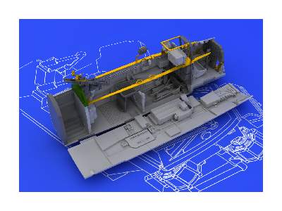 Bf 110G-2 cockpit 1/72 - Eduard - zdjęcie 3