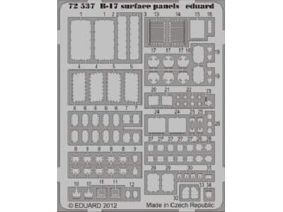 B-17 surface panels S. A. 1/72 - Revell - zdjęcie 1