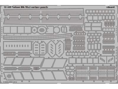 Valiant BK. MK. I surface panels S. A. 1/72 - Airfix - zdjęcie 1