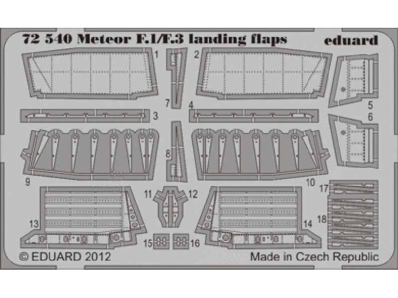 Meteor F.1/ F.3 landing flaps 1/72 - Dragon - zdjęcie 1 Meteor F.1/ F.3 landing flaps 1/72 - Dragon - zdjęcie 1