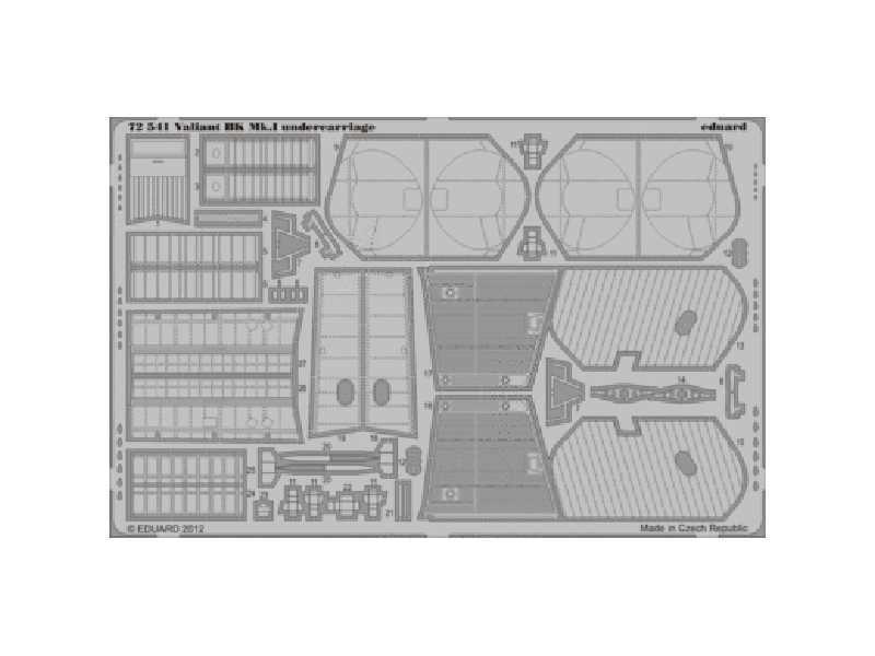 Valiant BK. MK. I undercarriage 1/72 - Airfix - zdjęcie 1 Valiant BK. MK. I undercarriage 1/72 - Airfix - zdjęcie 1