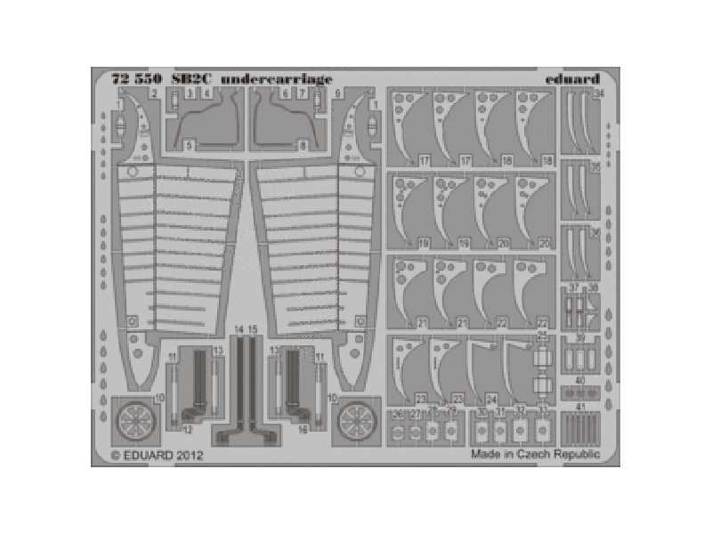 SB2C undercarriage 1/72 - Cyber Hobby - zdjęcie 1