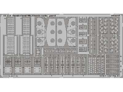 Sunderland Mk. I bomb racks 1/72 - Italeri - zdjęcie 2