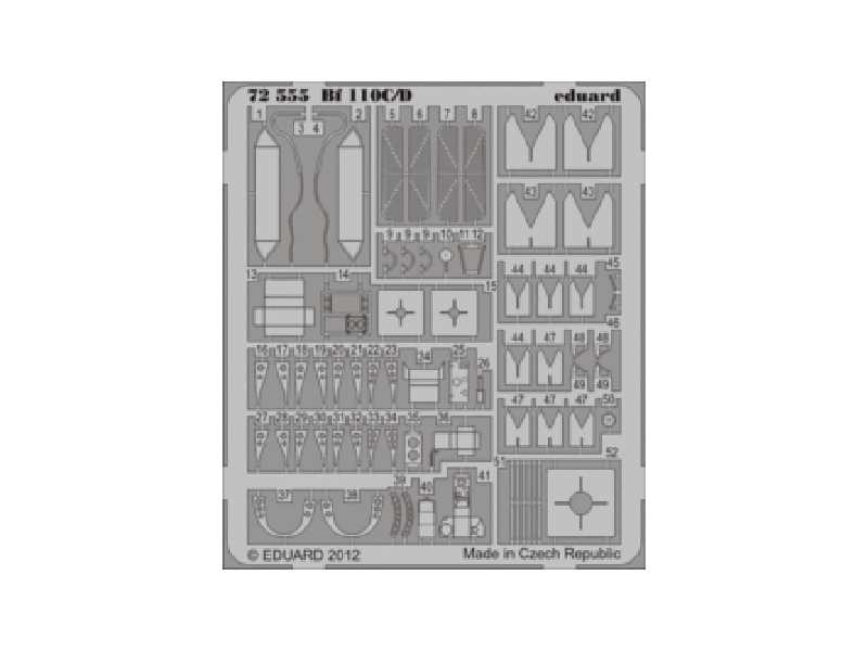 Bf 110C/ D 1/72 - Eduard - zdjęcie 1