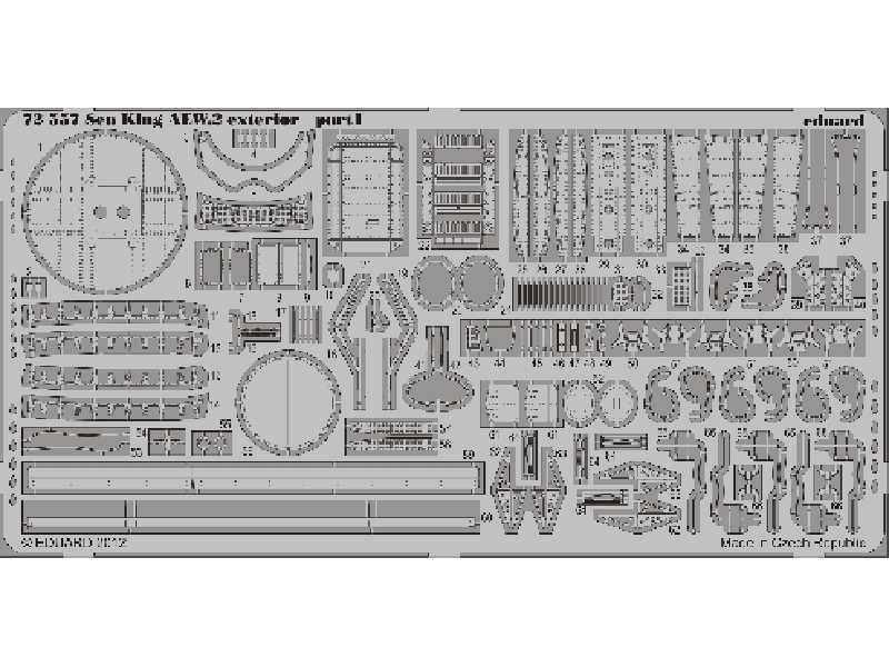 Sea King AEW.2 exterior 1/72 - Cyber Hobby - zdjęcie 1 Sea King AEW.2 exterior 1/72 - Cyber Hobby - zdjęcie 1
