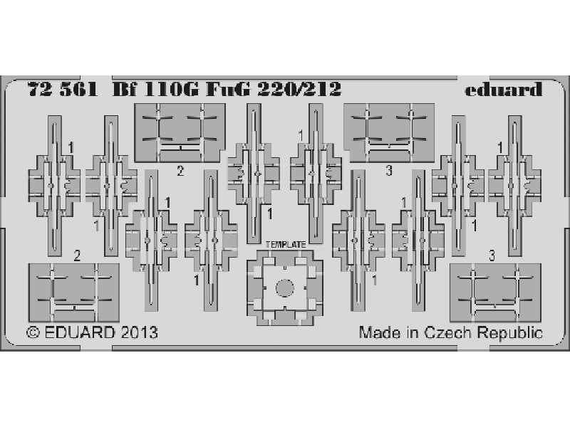 Bf 110G FuG 220/212 1/72 - Eduard - zdjęcie 1
