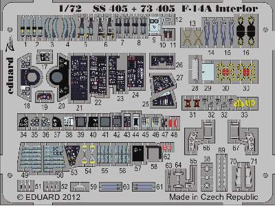 F-14A interior S. A. 1/72 - Hobby Boss - zdjęcie 2