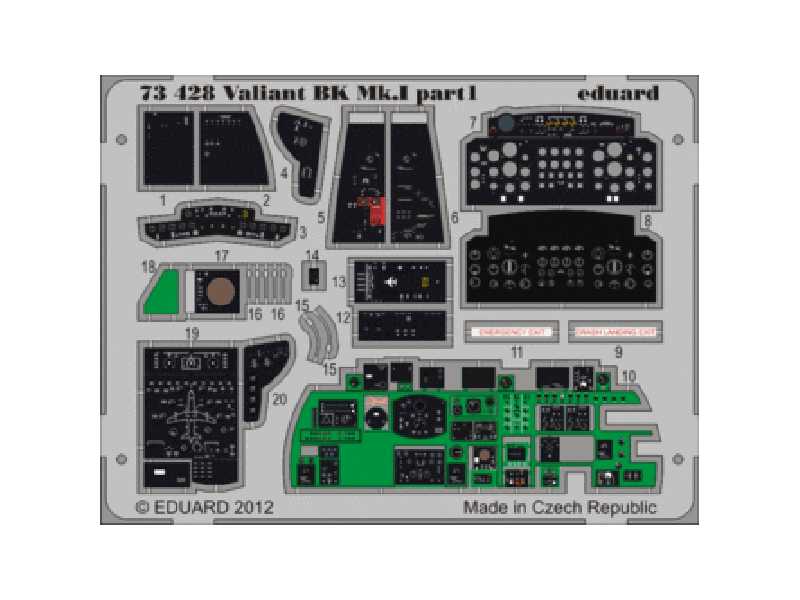 Valiant BK. MK. I interior S. A. 1/72 - Airfix - zdjęcie 1 Valiant BK. MK. I interior S. A. 1/72 - Airfix - zdjęcie 1